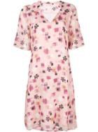 Kristina Ti Geometric Print Mini Dress - Pink & Purple