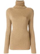 Vanessa Seward Etoile Turtleneck Sweater - Nude & Neutrals