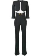 Elisabetta Franchi Cut Out Tailored Jumpsuit - Black