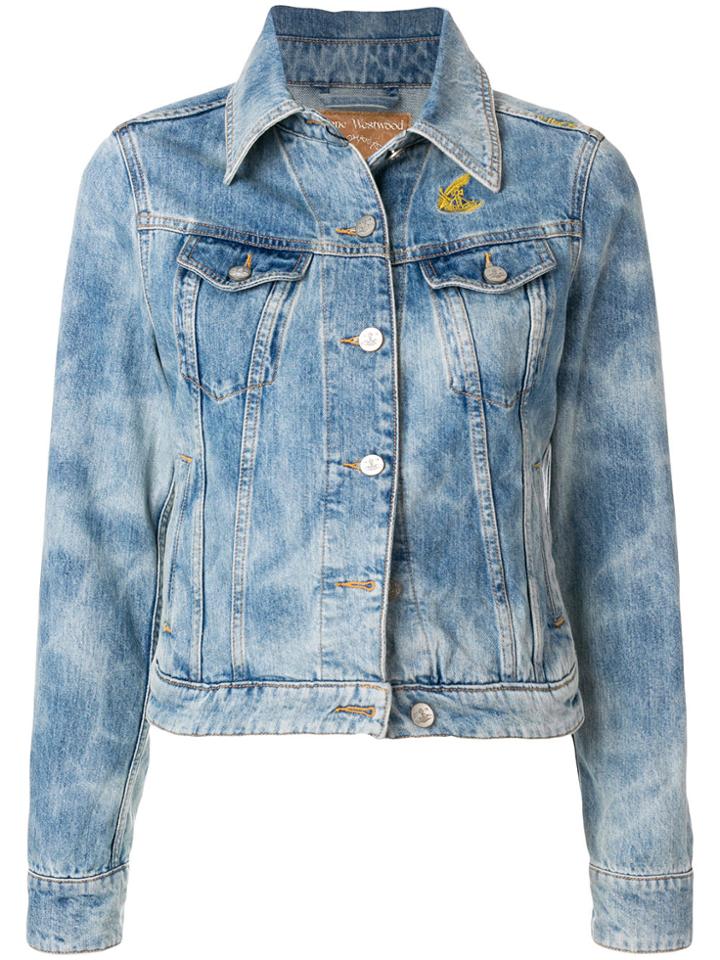 Vivienne Westwood Anglomania Wave Denim Jacket - Blue