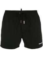 Dsquared2 Contrast Panel Swim Shorts - Black