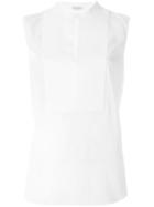 Brunello Cucinelli Key-hole Bib Top, Women's, Size: Medium, White, Cotton/silk/spandex/elastane