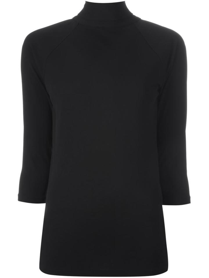 Maison Margiela Open Back Top, Women's, Size: 38, Black, Viscose