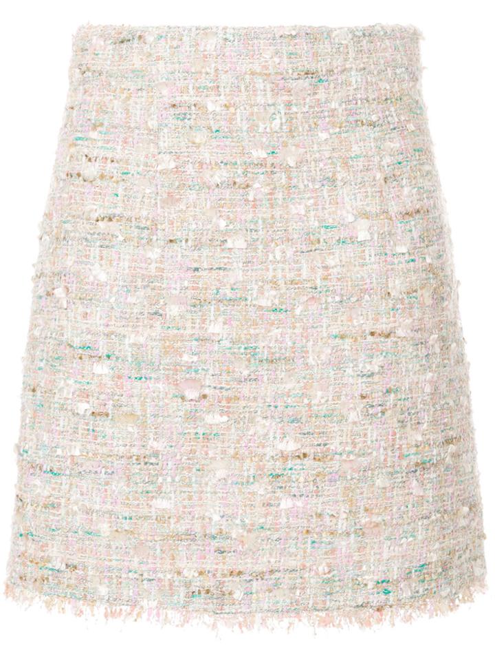 Blumarine Tweed Mini Skirt - Multicolour