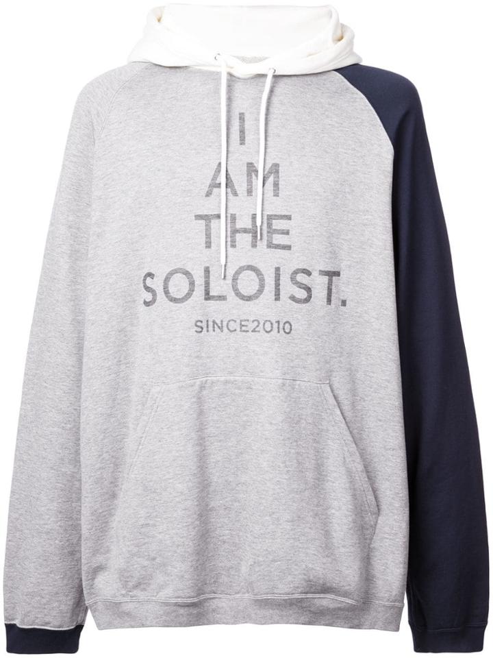 Takahiromiyashita The Soloist Contrast Panels Hoodie - Grey