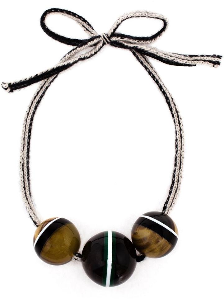 Marni Horn Sphere Necklace