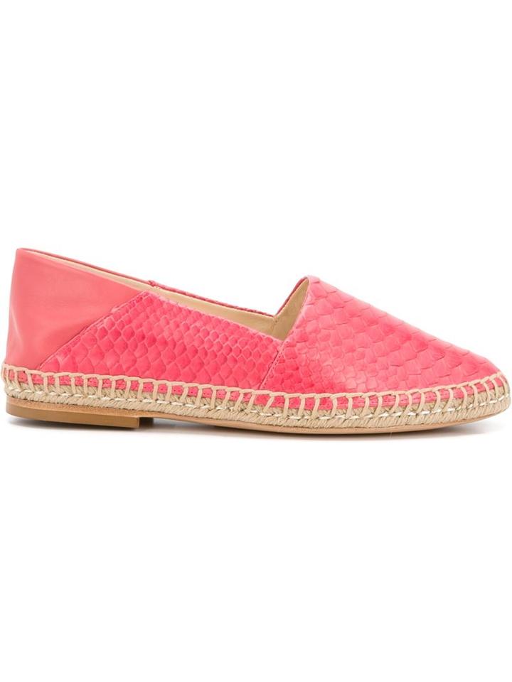 Alexandre Birman Snakeskin Espadrilles, Women's, Size: 36, Pink/purple, Python Skin