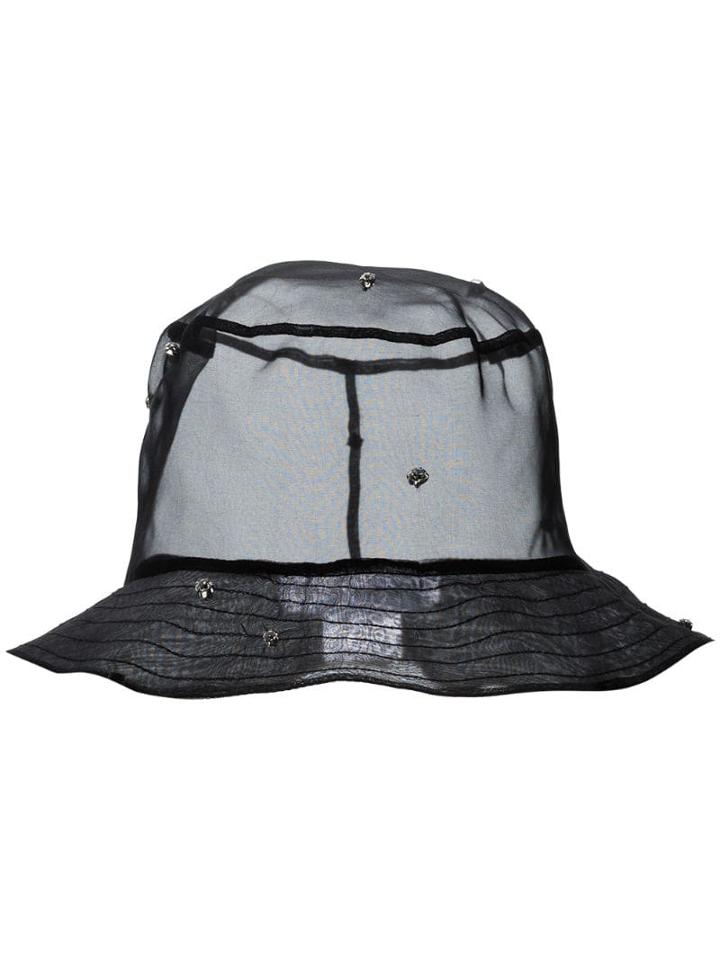 Ruslan Baginskiy Crystal-embellished Bucket Hat - Black