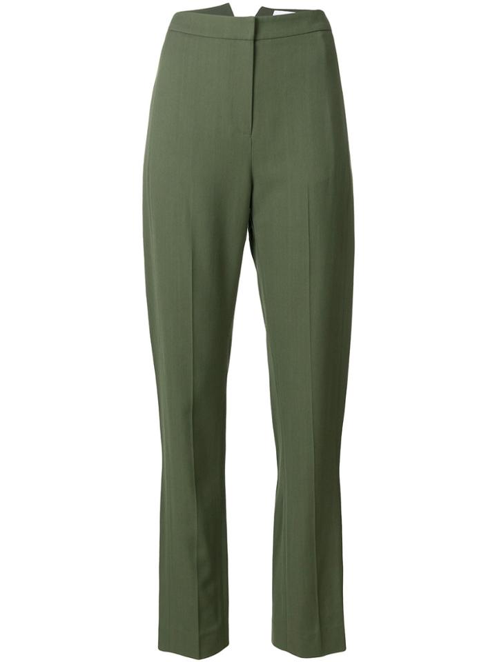 Noon By Noor High Waisted Trousers - Green