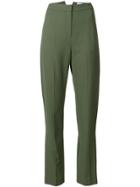 Noon By Noor High Waisted Trousers - Green