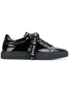 Philipp Plein Logo Lace Low Top Sneakers - Black