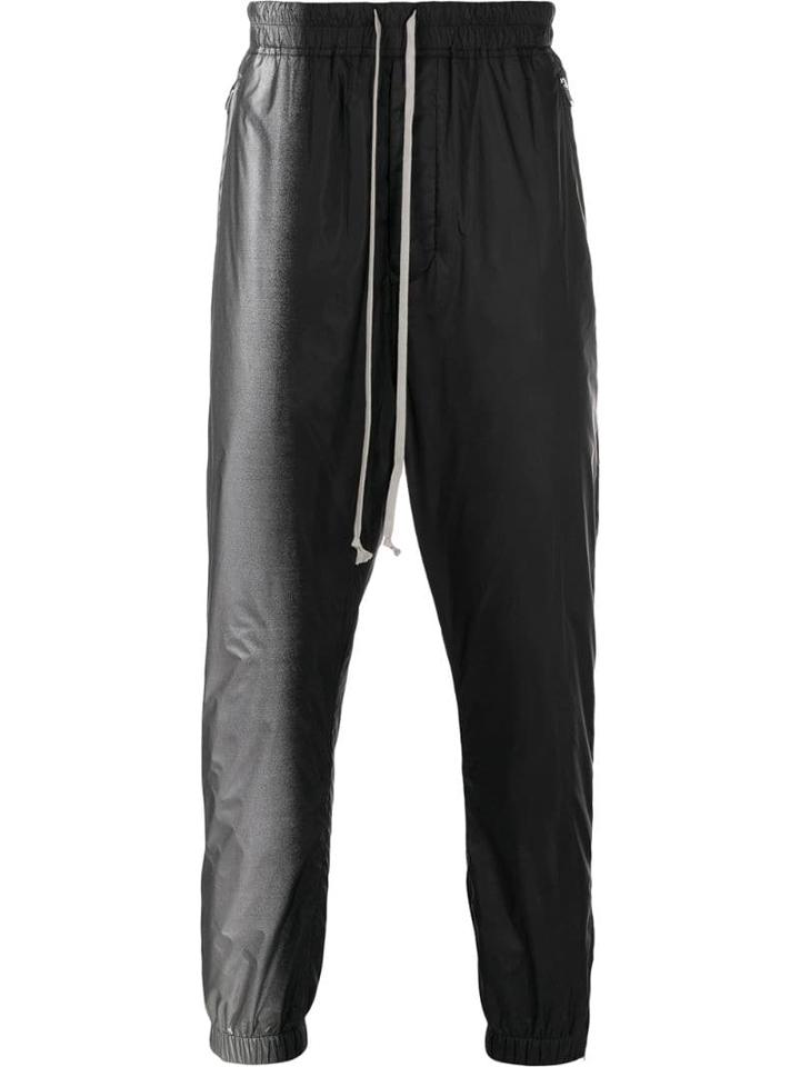 Rick Owens Two-tone Track Pants - Black