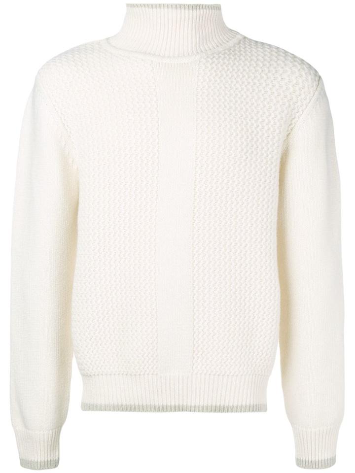 Salvatore Ferragamo Basic Turtle Neck Jumper - White