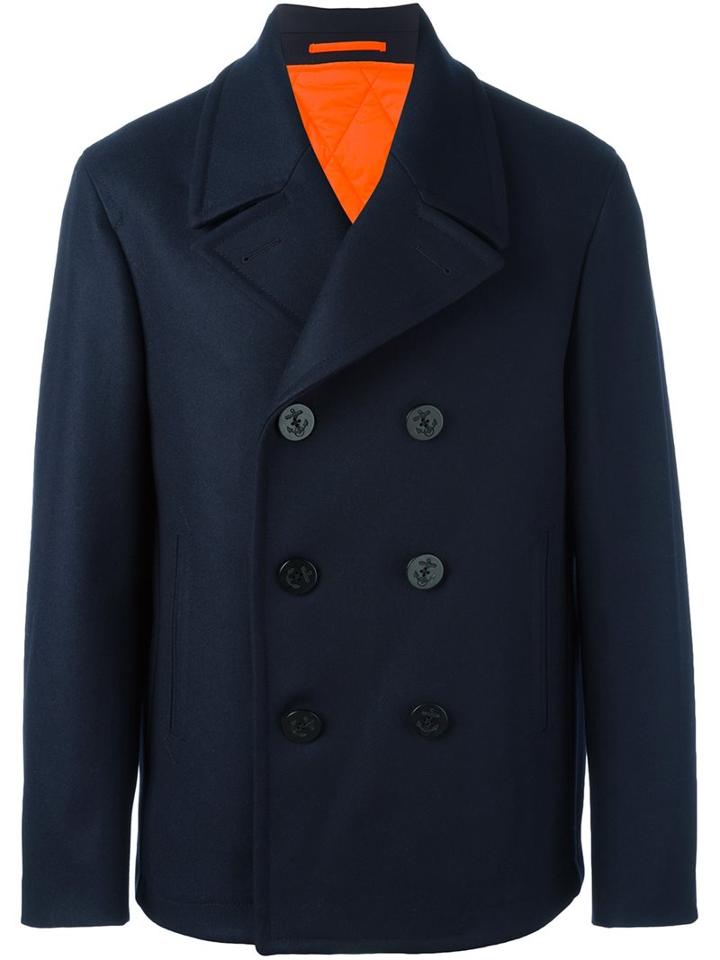 Joseph 'balfour' Peacoat, Men's, Size: 46, Blue, Polyamide/polyester/wool