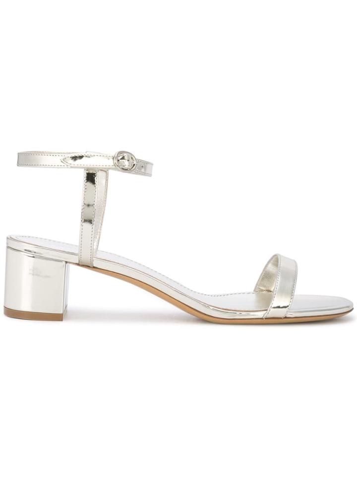 Mansur Gavriel Ankle Strap Sandals - Metallic