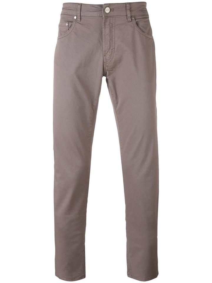 Pt01 - Classic Chino Trousers - Men - Cotton/spandex/elastane - 30, Grey, Cotton/spandex/elastane