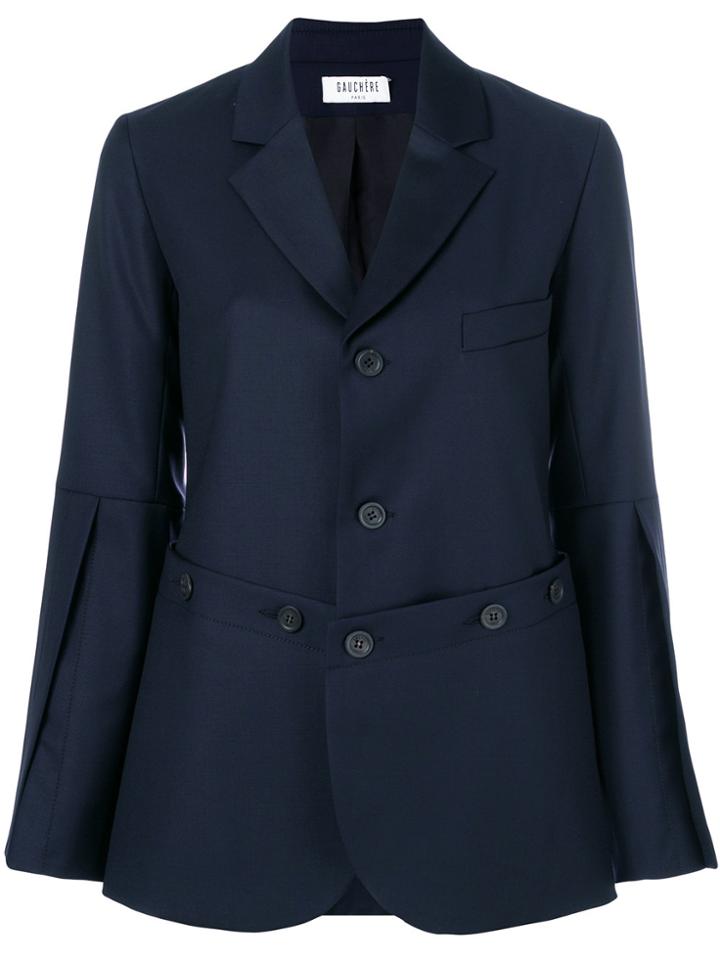 Gauchère Slit Sleeve Lisaline Blazer - Blue