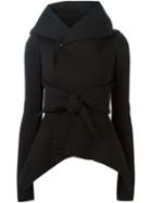 Rick Owens Lilies Oversized Collar Fitted Jacket