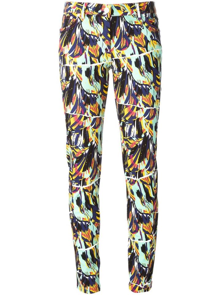 Kenzo 'torn Flowers' Skinny Jeans, Women's, Size: 36, Cotton/spandex/elastane