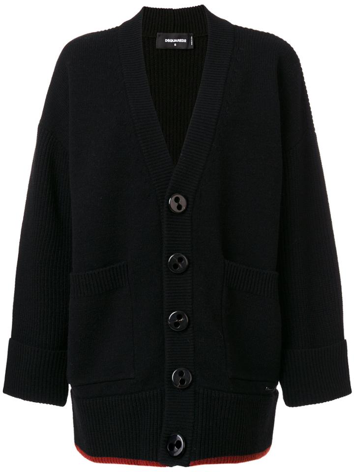 Dsquared2 Chunky Buttoned Cardigan - Black