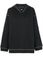 Mm6 Maison Margiela Hooded Sweater - Black