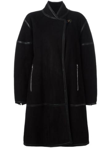Alaïa Vintage Shawl Collar Coat - Black