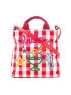 Dolce & Gabbana Kids - Gingham Shoulder Bag - Kids - Cotton/calf Leather - One Size, Girl's, Red