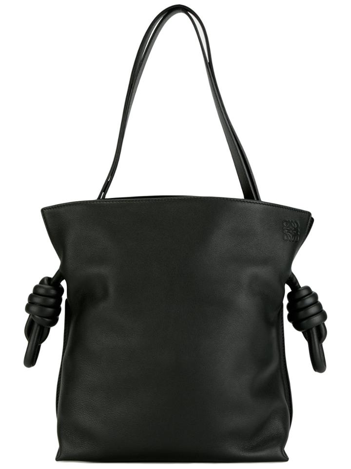 Loewe 'flamenco' Knot Bag - Black