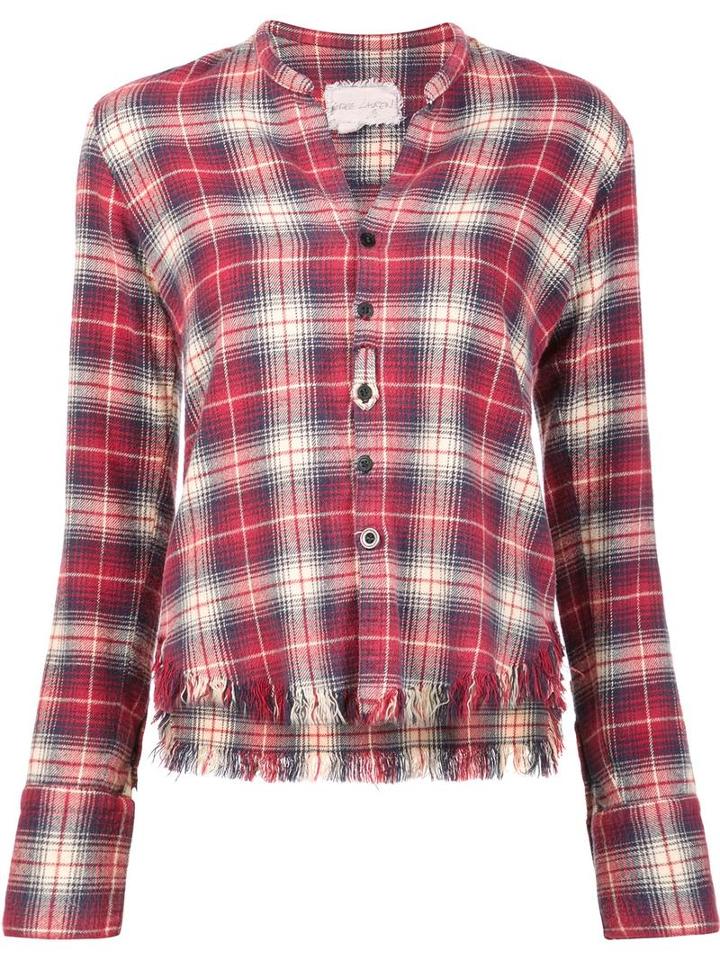 Greg Lauren 'flannel Studio' Shirt, Women's, Size: 2, Red, Cotton