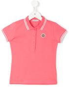 Moncler Kids - Classic Polo Shirt - Kids - Cotton/spandex/elastane - 8 Yrs, Pink/purple