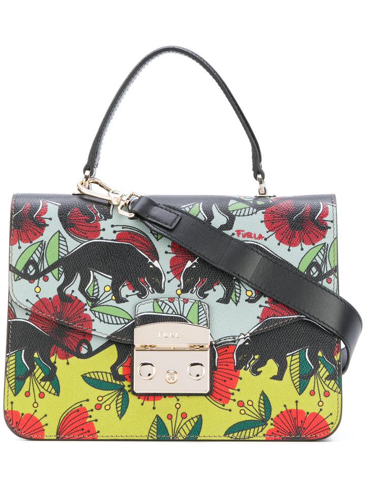 Furla - Jaguar Print Shoulder Bag - Women - Leather - One Size, Leather