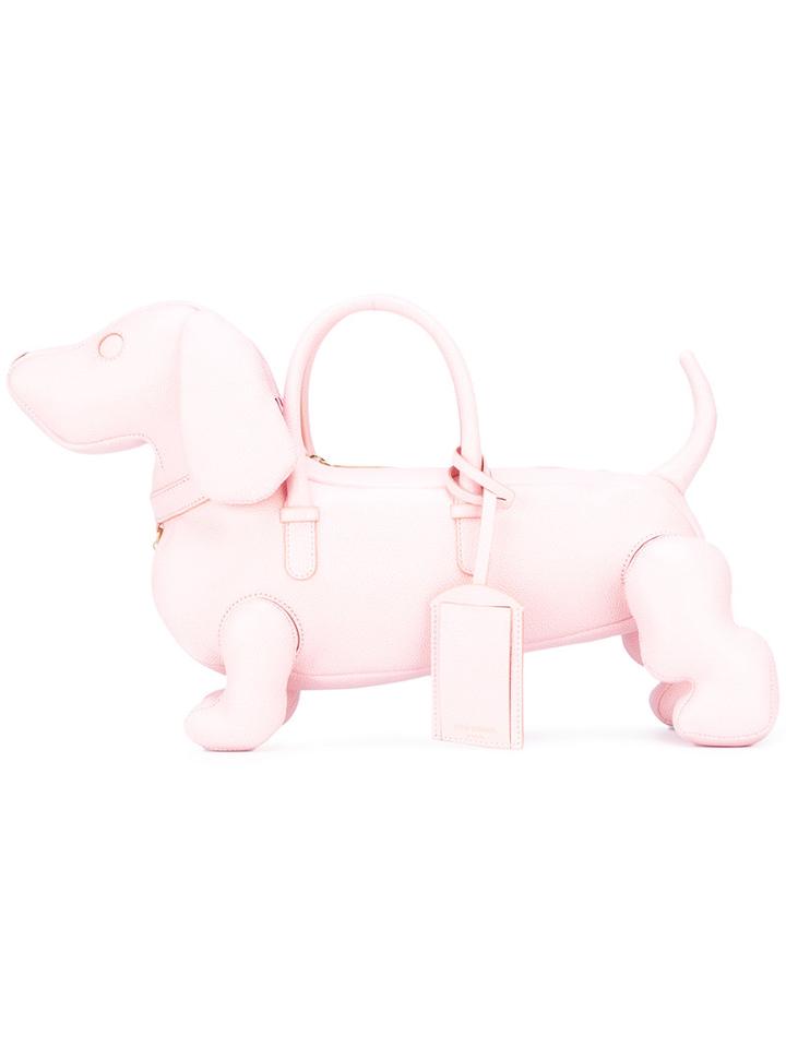 Thom Browne Hector Tote, Women's, Pink/purple, Leather