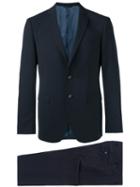 Tonello Single-breasted Formal Suit, Men's, Size: 46, Blue, Virgin Wool/spandex/elastane/cupro