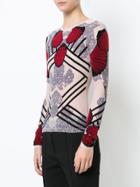 Yigal Azrouel Seafan Flocking Mesh T-shirt - Red