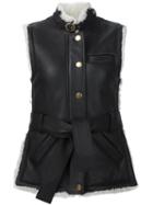 Derek Lam 10 Crosby Buttoned Belted Sleeveless Jacket