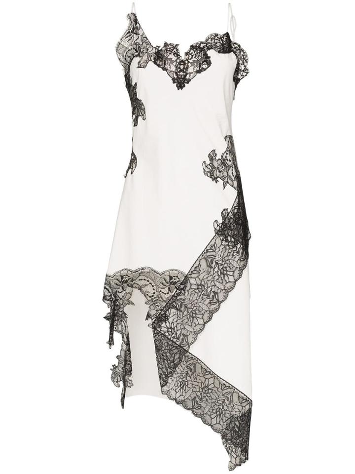 Marques'almeida Lace-trimmed Slip Dress - White