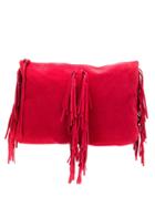 L'autre Chose Fringe Clutch Bag - Red
