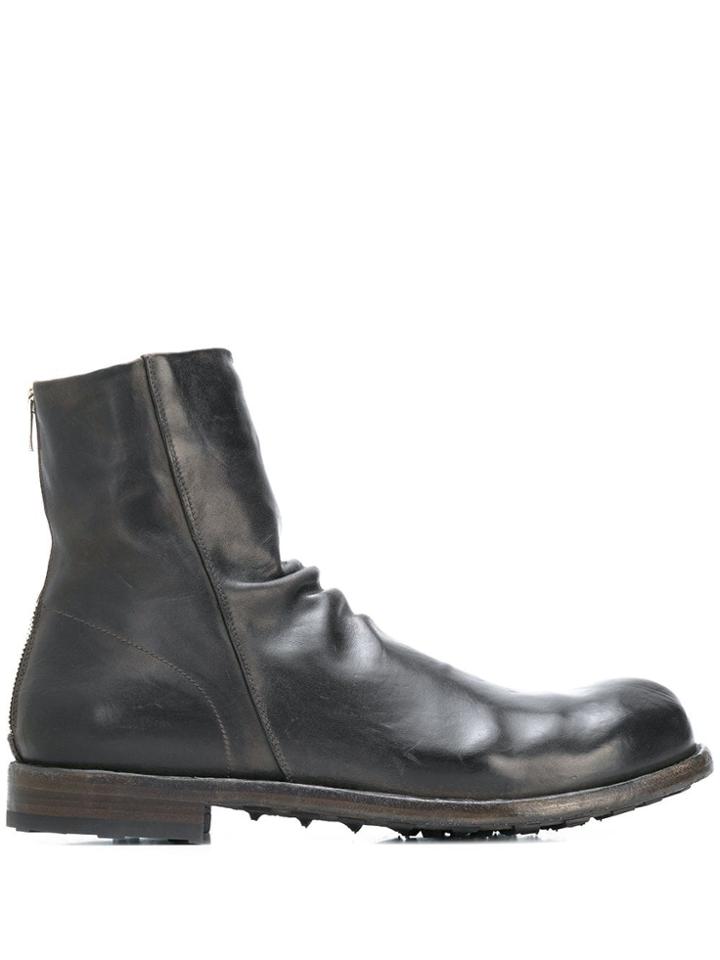 Officine Creative Distort Ankle Boots - Grey