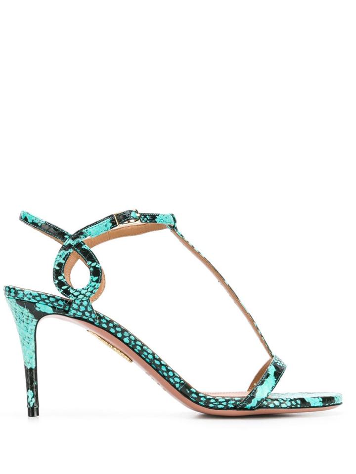Aquazzura T-bar Sandals - Blue