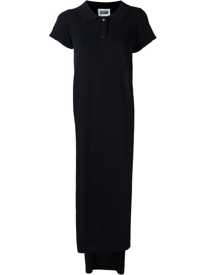 Christopher Shannon Side Slit Long Knitted Top