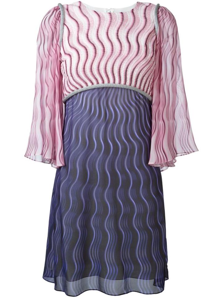 Mary Katrantzou Snuffbox Print Dress, Women's, Size: 8, Pink/purple, Silk/glass