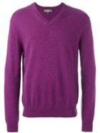 N.peal 'the Burlington' V-neck Pullover, Men's, Size: Medium, Pink/purple, Cashmere