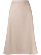 Max Mara A-line Wrapped Skirt - Neutrals