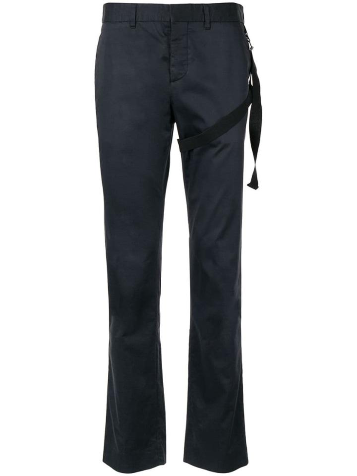 Helmut Lang Pre-owned 2000's Slim Trousers - Blue