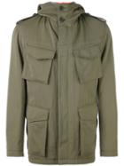 Wooster + Lardini Cargo Jacket, Men's, Size: 52, Green, Nylon/polyester/wool