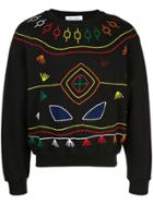 Prabal Gurung Thread Embroidered Sweatshirt - Black