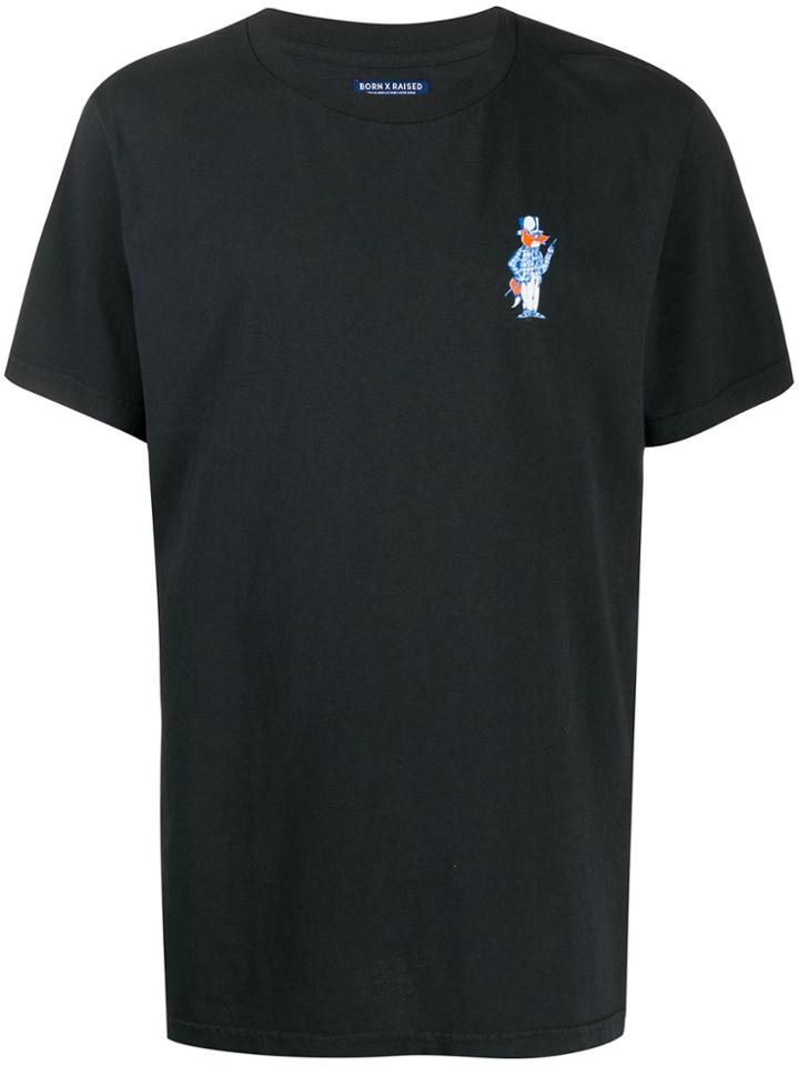 Bornxraised A Ross Rocker Logot-shirt - Blue