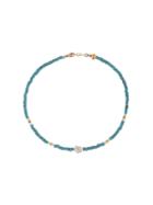 Nialaya Jewelry Short Seedbead Necklace - Blue