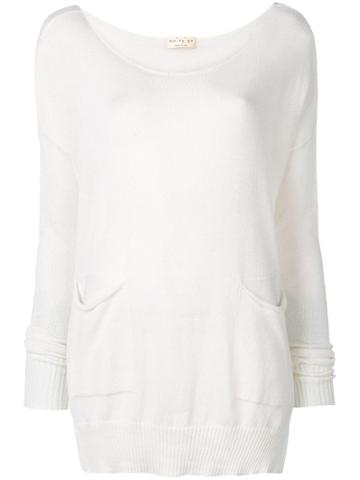 Ma'ry'ya Patch Pocket Jumpers - White