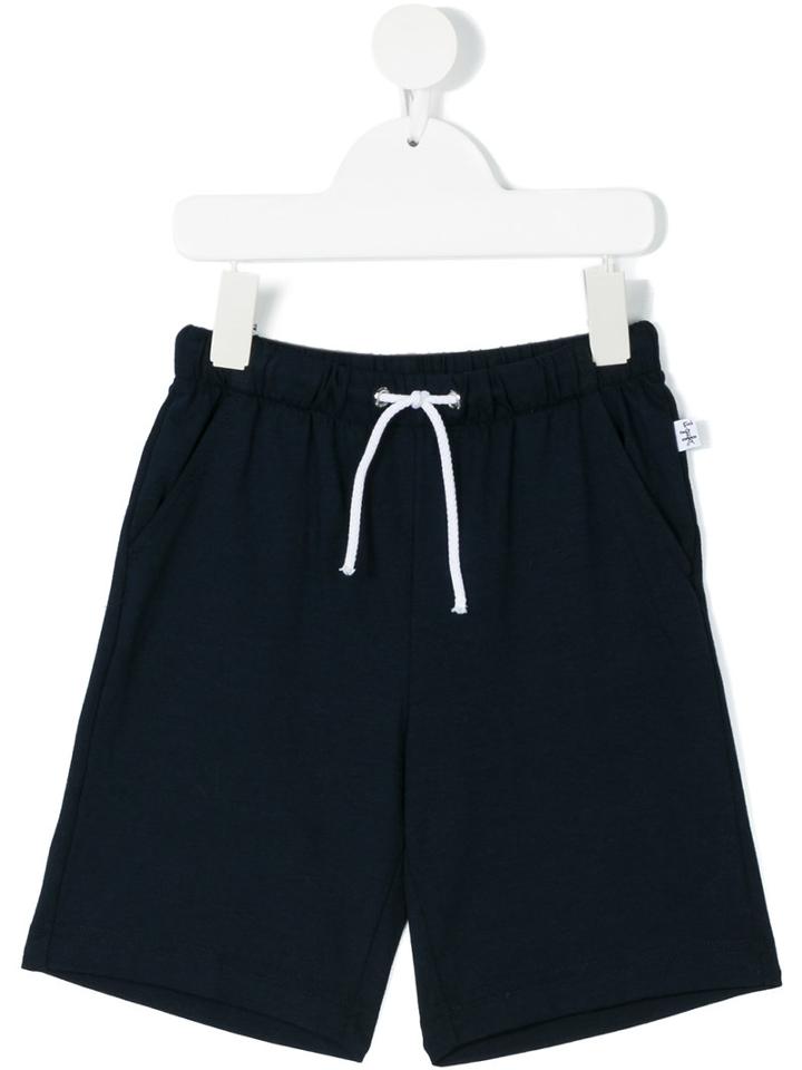 Il Gufo - Track Shorts - Kids - Cotton/elastodiene - 10 Yrs, Blue